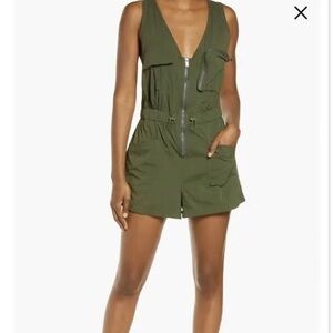 FP Movement Noiseless Back on Trek Shortsie Romper NWT